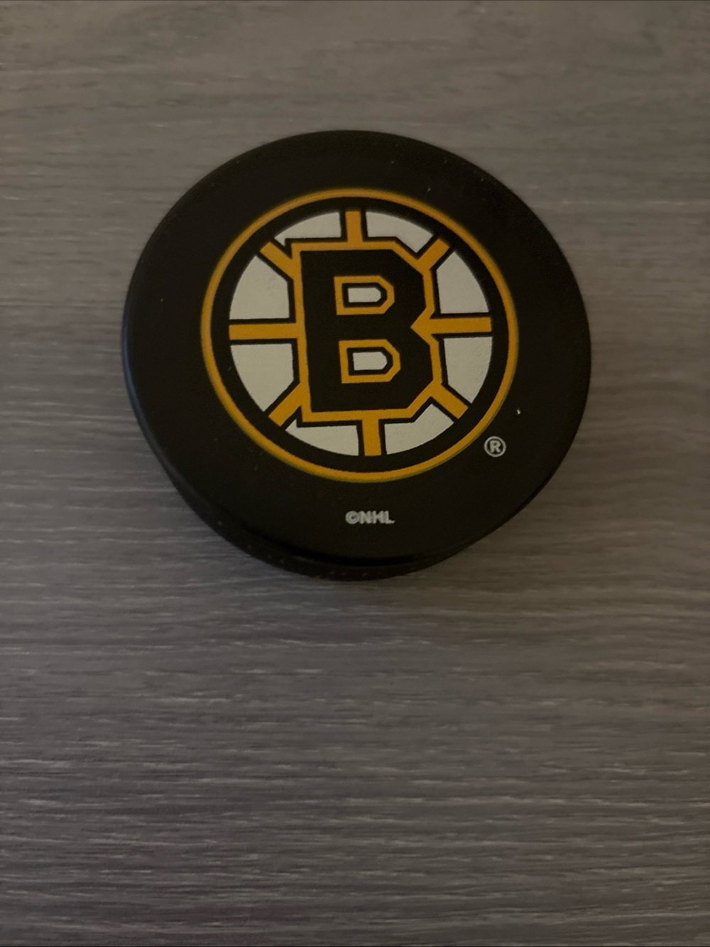 Boston Bruins Official NHL Hockey Puck - Black & Gold